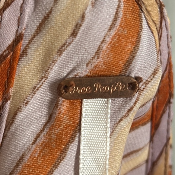 Free People Silky Stevie Cowl Neck Striped Swing Cami Tank - Picture 11 of 13